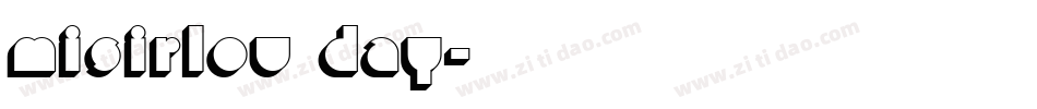 Misirlou Day字体转换